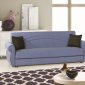 Rain Sofa Bed & Loveseat Set in Blue Fabric by Rain w/Options