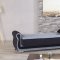 Luxmark Sofa Bed in Gray & Black Fabric by Casamode w/Options