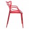 Milan Set of 4 Dining Chairs MW17TR in Red by LeisureMod