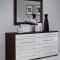 Regina Bedroom in Wenge & White by ESF w/Luxury Casegoods