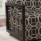 Fermoy Set of 2 Accent Chairs CM-AC6383PA in Black & Tan Pattern