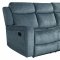 U6024 Motion Sofa & Loveseat Set in Dark Gray Fabric by Global