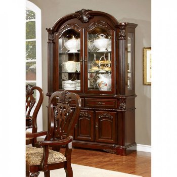 Elana CM3212HB Buffet with Hutch in Cherry [FABU-CM3212HB-Elana]