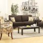 Noella 504791 Sofa in Chocolate Fabric by Coaster w/Options