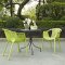 Hammock Dining Armchair Set of 4 in Green or White by Modway