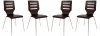 Revana Set of 4 Dining Chairs RC15BR in Brown by LeisureMod