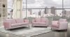 Poppy Sofa 690 in Pink Velvet Fabric by Meridian w/Options