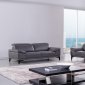 S215 Sofa in Dark Grey Leather by Beverly Hills w/Options