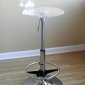 Clear Acrylic Set of 2 Contemporary Bar Stools