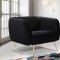 Harlow Sofa 685 in Black Velvet Fabric by Meridian w/Options