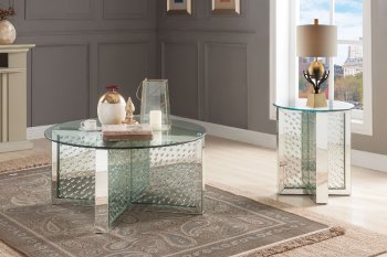 Nysa Coffee Table 80215 in Glam Mirror by Acme w/Options [AMCT-80215-Nysa]