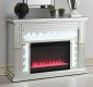 Gilmore Electric Fireplace 991048 in Mirror by Coaster