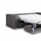 Alfa Sofa Bed Convertible in Gray Faux Leather by Whiteline