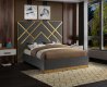 Vector Bed in Grey Velvet Fabric by Meridian w/Options