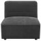 Sunny Sectional Sofa 6Pc 552081 Charcoal Fabic Coaster w/Options