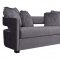 Kennedy Sofa TOV-L6144 in Grey Velvet Fabric by TOV Furniture