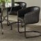 Aviano 5Pc Dinette Set 108291 in Gunmetal & Glass by Coaster