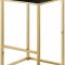 Nicola Counter Stool 906 Set of 2 Black Velvet Fabric -Meridian