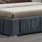 24740 Hazlett Upholstered Bed by Acme in Gray Fabric