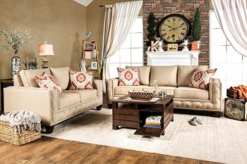 Norwick Sofa SM6306 in Beige Fabric w/Options [FAS-SM6306-Norwick]