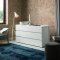 Lotto Modern Upholstered Bed by Rossetto in White w/Options