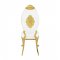 Fallon Dining Chair DN01190 Set of 2 in White & Gold by Acme