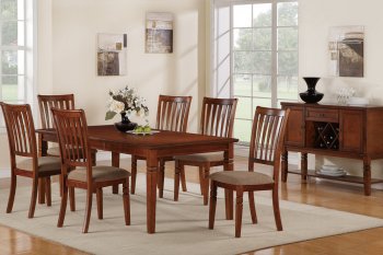 F2171 Casual Dining Room in Cherry w/Options by Poundex [PXDS-F2171]