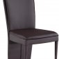 D6605DC-BR Dining Chair Set of 4 in Brown PU by Global