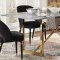 Arcade Dining Table 109211 in Marble & Gold by Coaster w/Options