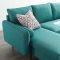 Revive Sectional Sofa in Teal Fabric by Modway