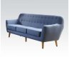 Ngaio 52655 Sofa & Loveseat Set in Blue Linen by Acme w/Options