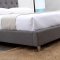 Miles II Bed in Gray Fabric by Casabianca