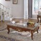 Loretto Coffee Table 223 in Cherry w/Marble Top & Optional End T