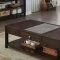 Genesis Coffee Table & 2 End Tables Set CM4255 in Espresso w/Opt