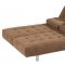 Beige, Black or Brown Microfiber Contemporary Sofa Convertible