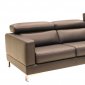 2222 Sectional Sofa in White Full Leather by JnM