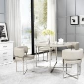 A-27 Dinette Set 5Pc by Beverly Hills w/High Gloss Round Table