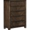 Parnell 5Pc Bedroom Set 1648 in Rustic Cherry by Homelegance