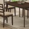 Christoph 104961 5Pc Dining Set in Medium Brown by Coaster