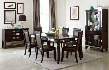 Middleton 106161 Dining Table in Cappuccino by Coaster w/Options [CRDS-106161 Middleton]