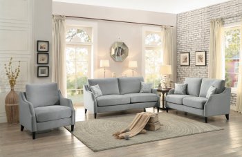 Banburry Sofa 8479 in Grey Fabric by Homelegance w/Options [HES-8479 Banburry]