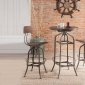 Kaeso Bar Table 3Pc Set 72380 Walnut & Gunmetal by Acme