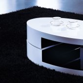 8435OCT Coffee Table White by At Home USA