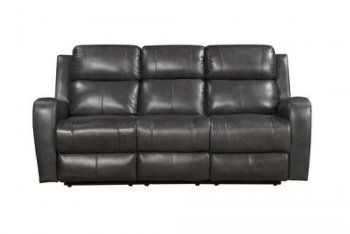 Cortana Power Motion Sofa & Loveseat Set Grey by Leather Italia [LIS-E71317-Cortana Pwr Grey]