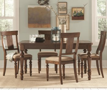 104721 Jonas Dining Table in Brown by Coaster w/Options [CRDS-104721 Jonas]