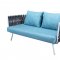 Spencer Outdoor Patio Loveseat in Grey by LeisureMod w/Options