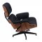 Zane Lounge Chair & Ottoman Set EL35BLW in Black by LeisureMod