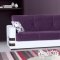 Safir Sofa Bed in Purple Microfiber by Rain w/Optional Items