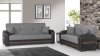 Sacura Sofa Bed in Grey Fabric by Rain w/Optional Items