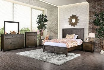 Westhope 5Pc Bedroom Set CM7523 in Dark Walnut w/Options [FABS-CM7523-Westhope]